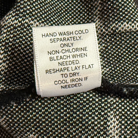 Dress Barn Woman Black and White Checkered Fringe Stretch Dress size 1X - Picture 7 of 7